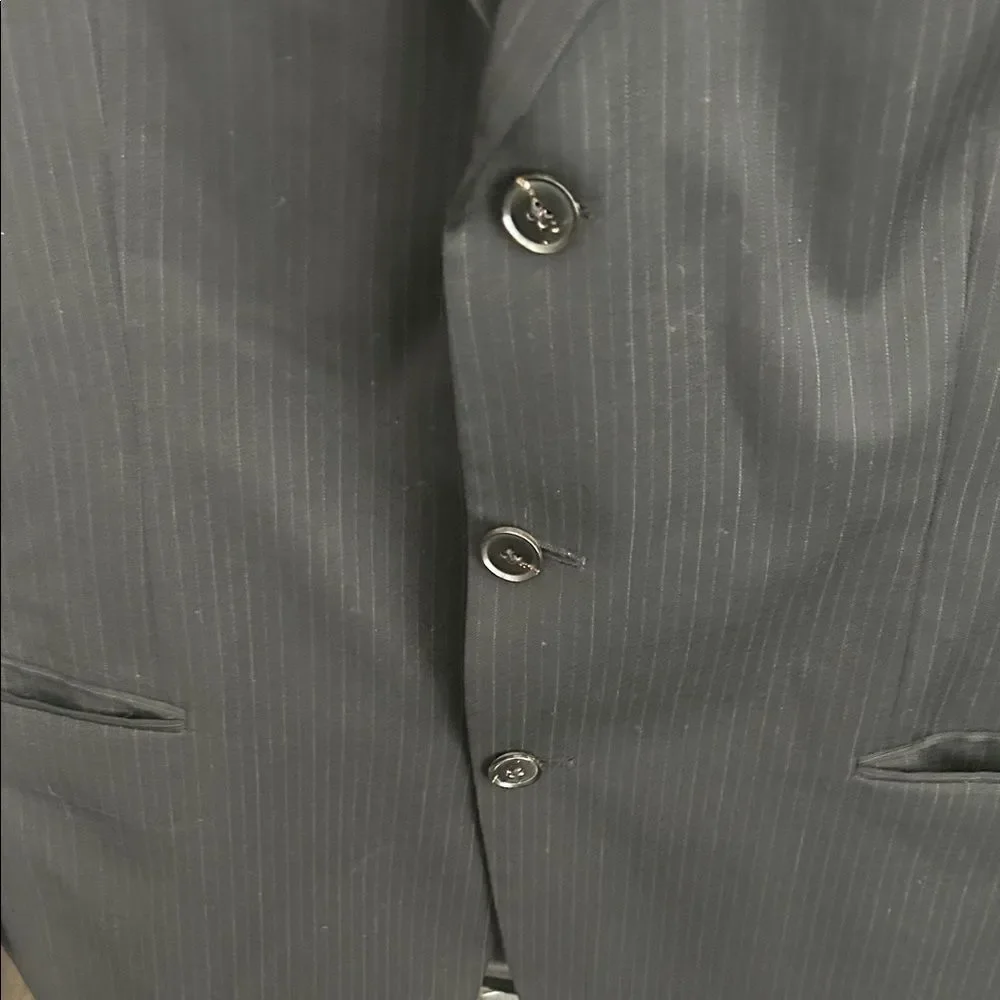 Hugo Boss Classic Black Men's Pinstripe Suit, 42R